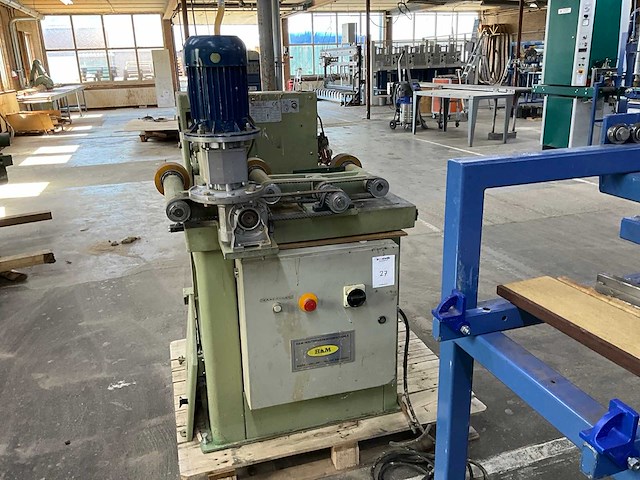 1996 stromab tr450 afkortcirkelzaagmachine met aanvoersysteem - afbeelding 4 van  9