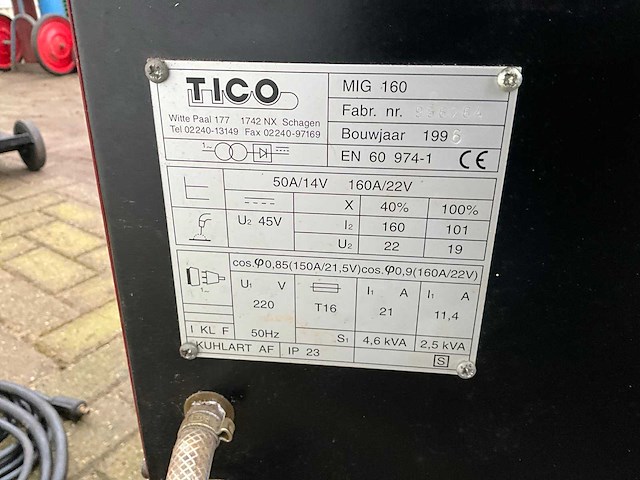 1996 tico mig160 mig lasapparaat - afbeelding 6 van  6