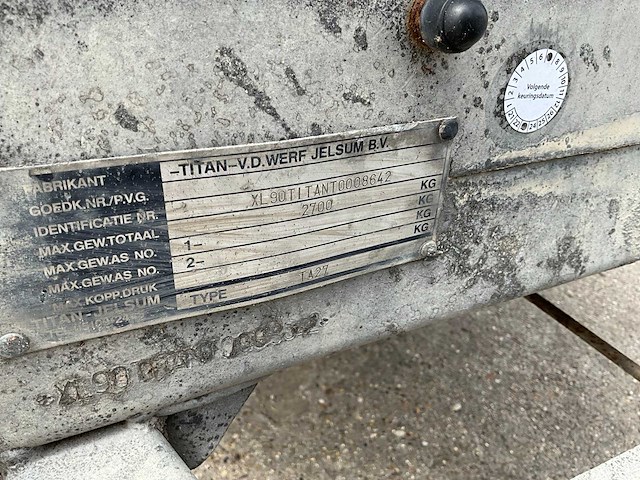 1996 titan jelsum ta 27 vee aanhangwagen - afbeelding 11 van  18