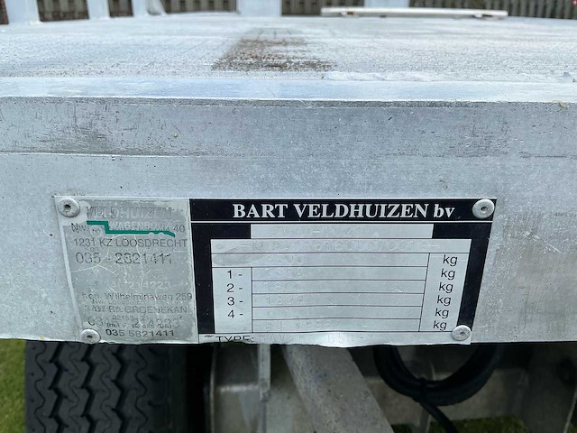 1996 veldhuizen g50-2 - schamel aanhangwagen - afbeelding 21 van  23