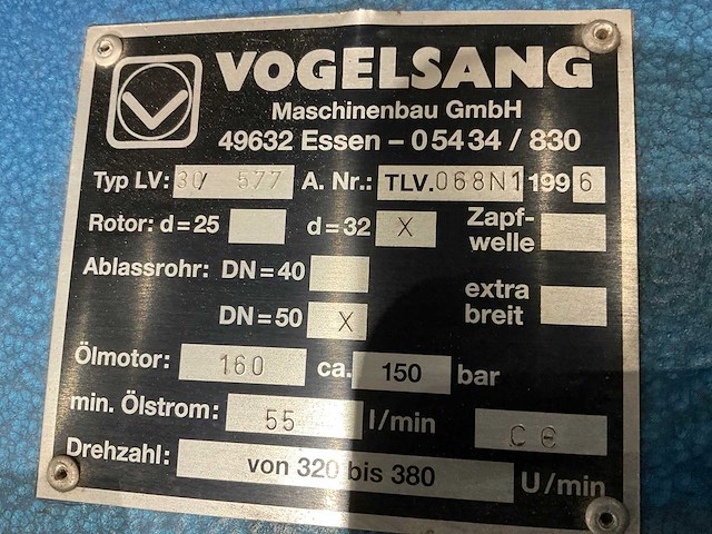 1996 vogelsang lv30 577 mestverdeler - afbeelding 5 van  5