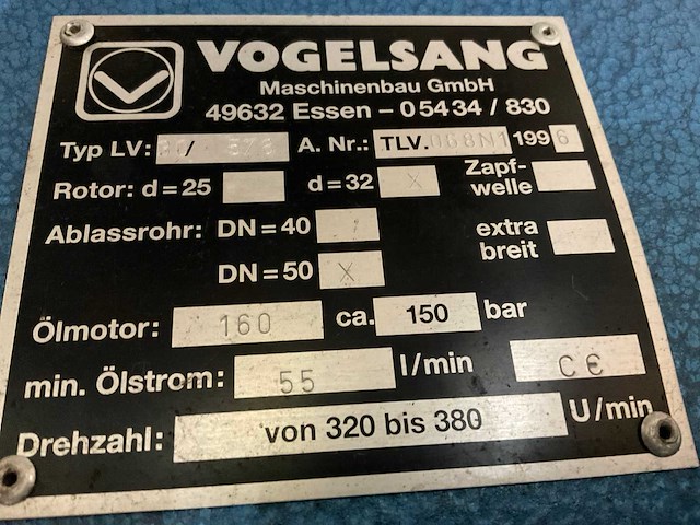 1996 vogelsang lv30 578 mestverdeler - afbeelding 6 van  6