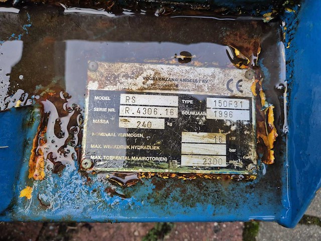 1996 votex rs 150f31 klepelbak - afbeelding 2 van  2