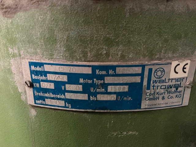 1996 walther trowal cl70 ontbraamtrommel - afbeelding 3 van  10