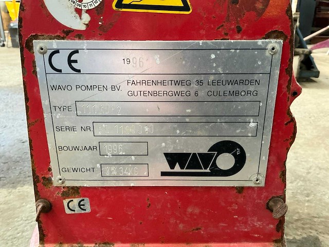 1996 wavo 111rdp2 vuilwaterpomp - afbeelding 6 van  6