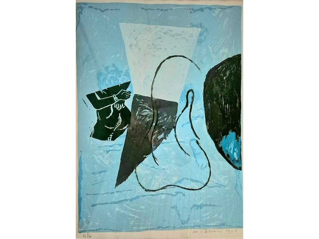 1996 zeefdruk jan van riet - afbeelding 1 van  2