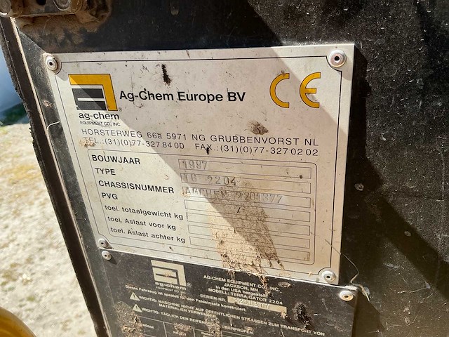 1997 ag-chem terra gator 2204 zelfrijdende mestverspreider - afbeelding 34 van  41