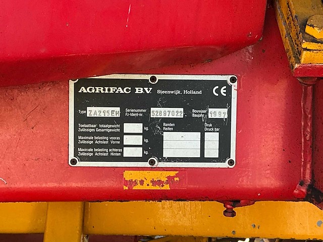 1997 agrifac za 215 eh bietenrooier - afbeelding 47 van  52