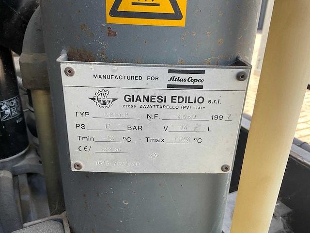 1997 atlas copco xas 66 luchtcompressor - afbeelding 4 van  12