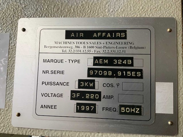 1997 bergamo aem 324b hydraulische pers - afbeelding 9 van  9