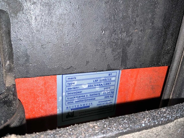 1997 bt lsf1250/11 stapelaar - afbeelding 10 van  12