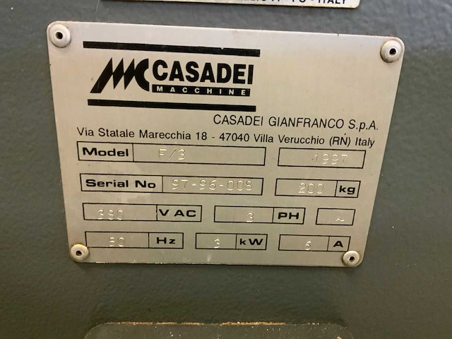 1997 casadei f 3 zwenkspilfreesmachine - afbeelding 2 van  11