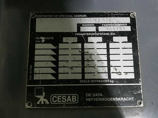 1997 cesab blitz 416 vorkheftruck - afbeelding 7 van  19