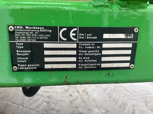 1997 chd 3027 veldspuit - afbeelding 3 van  25