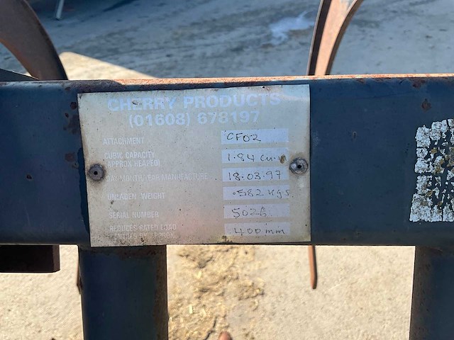 1997 chery cf02 grijperbak / mestvork / mestklauw - afbeelding 8 van  15