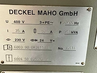 1997 deckel maho gmbh dmc-63v cnc universele bewerkingscentra - afbeelding 11 van  20