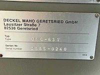 1997 deckel maho gmbh dmc-63v cnc universele bewerkingscentra - afbeelding 13 van  20