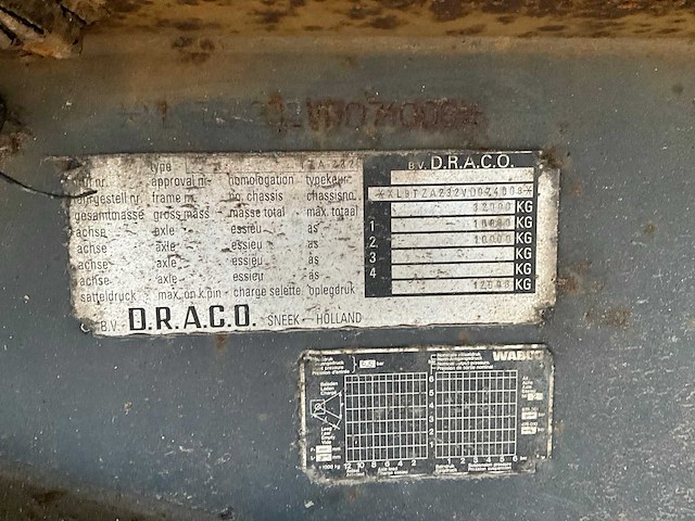 1997 draco tza 232 geïsoleerde oplegger of-42-dg - afbeelding 27 van  33