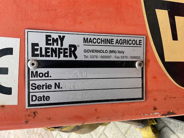 1997 emy elenfer cx130 rotorkopeg met zaaimachine - afbeelding 9 van  9