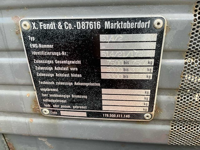 1997 fendt favorit 514c turboshift vierwielaangedreven landbouwtractor - afbeelding 38 van  43
