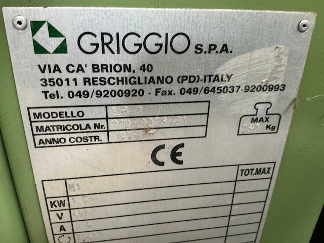 1997 griggio lb-1 langgatboormachine - afbeelding 5 van  8