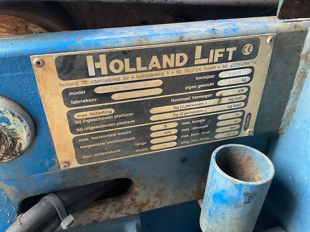 1997 holland lift monostar y-83 dl16 4 wd hoogwerker - afbeelding 1 van  11