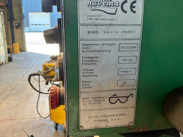 1997 hubema hu 45 profi kolomboormachine - afbeelding 7 van  7