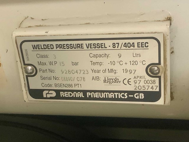 1997 ingersollrand ssr m11 schroefcompressor - afbeelding 6 van  6