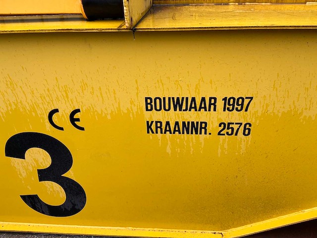 1997 jamach edlk dubbelligger bovenloophalkraan 2x 10ton - afbeelding 6 van  14