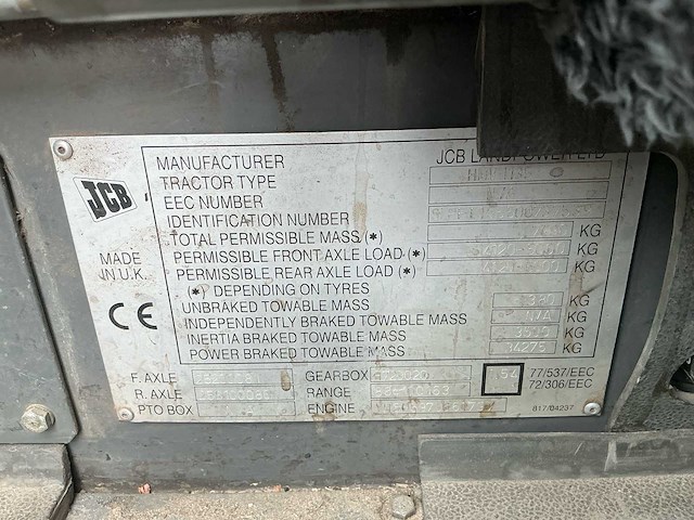 1997 jcb fastrac 1135 4ws vierwielaangedreven landbouwtractor - afbeelding 36 van  43
