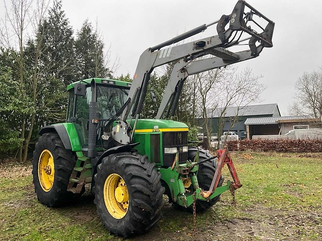1997 john deere 7610 vierwielaangedreven landbouwtractor met voorlader - afbeelding 34 van  40