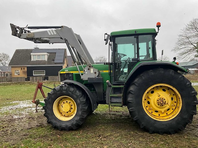 1997 john deere 7610 vierwielaangedreven landbouwtractor met voorlader - afbeelding 40 van  40
