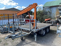1997 kuiper k 2000 vv aanhangwagen met kraan - afbeelding 1 van  6