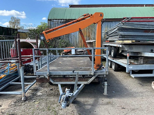 1997 kuiper k 2000 vv aanhangwagen met kraan - afbeelding 3 van  6