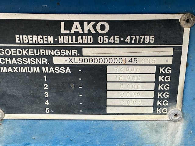 1997 lako sda 434 aanhangwagen - afbeelding 5 van  5