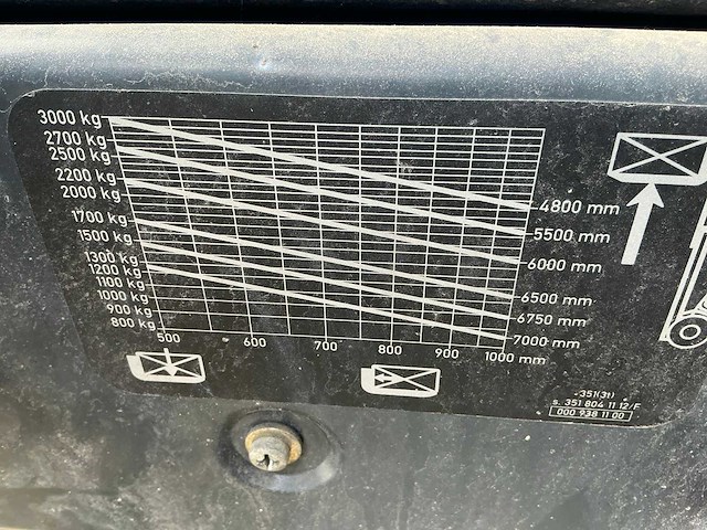 1997 linde h30t-03 vorkheftruck - afbeelding 3 van  12