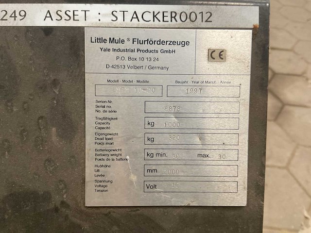1997 little mule lmtm 10-20 stapelaar - afbeelding 1 van  7