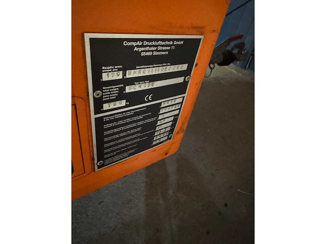 1997 mannesmann demag sc40ds-2 compressor aanhangwagen - afbeelding 11 van  18