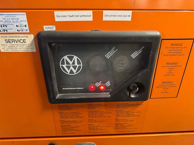 1997 mannesmann demag sc40ds-2 compressor aanhangwagen - afbeelding 8 van  10