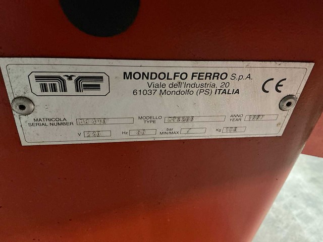 1997 mf/rema tiptop mt2200 banden balanceerapparaat motor - afbeelding 3 van  10