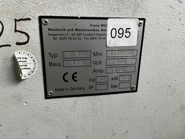 1997 müller sm152 maalmolen (2x) - afbeelding 5 van  8