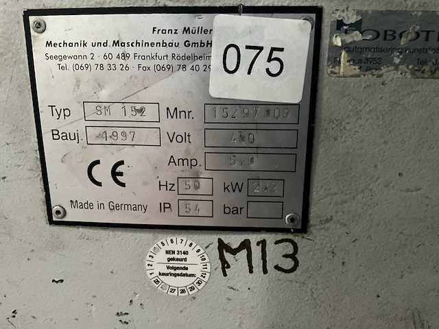 1997 müller sm152 maalmolen (2x) - afbeelding 6 van  8