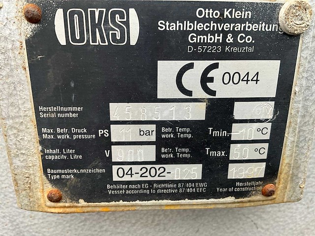 1997 oks 04-202-025 buffertank - afbeelding 4 van  9