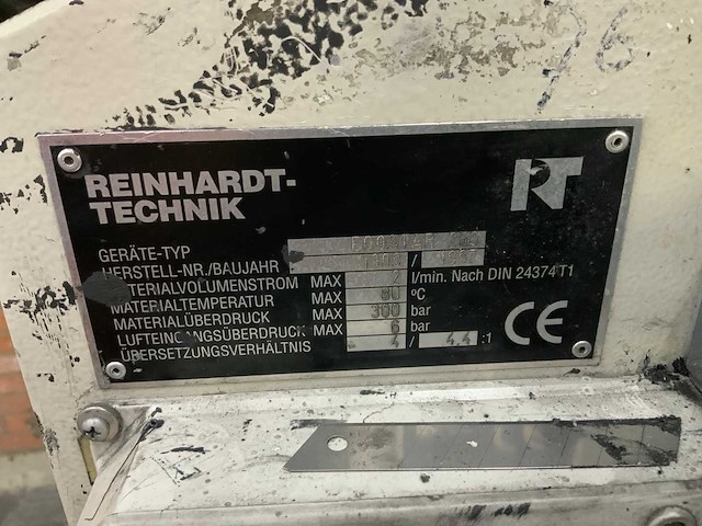 1997 reinhardt-technik ecostar 250 kitmachine - afbeelding 9 van  9