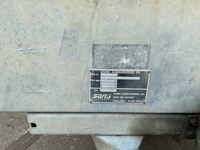 1997 saris pkc kipper aanhangwagen - afbeelding 16 van  16