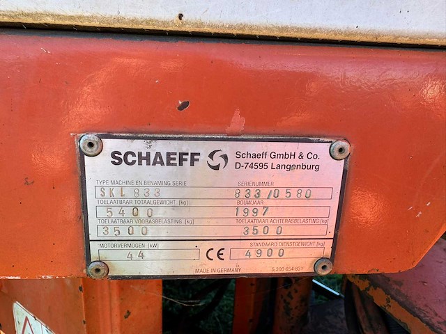 1997 schaeff skl 833 shovel - afbeelding 17 van  24