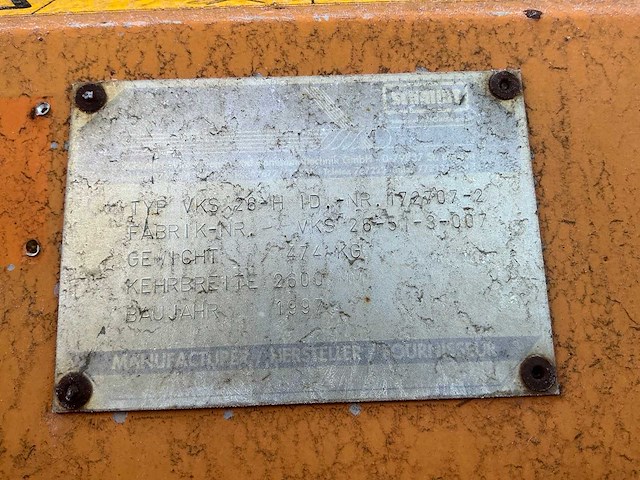 1997 schmidt vks 26h veegmachine - afbeelding 6 van  14