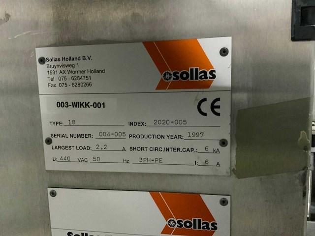 1997 sollas 18 overwrappingmachine - afbeelding 10 van  12