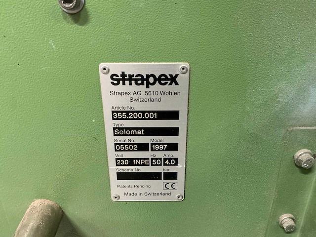 1997 strapex solomat omsnoeringsmachine - afbeelding 5 van  7