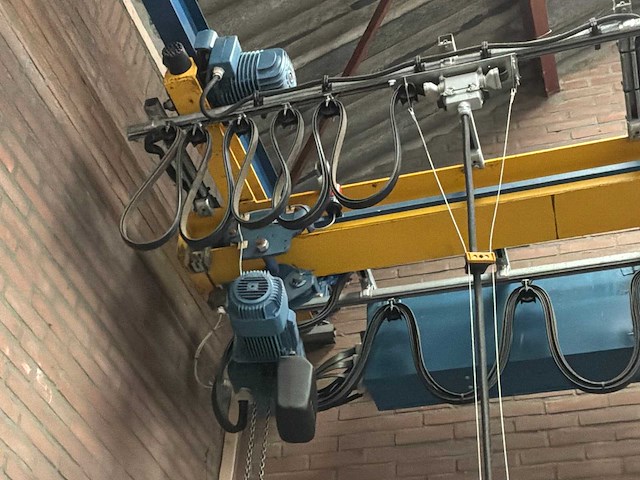 1997 van der berg / demag elde + dbun 2-250 enkelligger onderhangende dubbele kraan - afbeelding 6 van  10